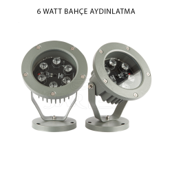 6 Watt IP66 Dış Mekan Bahçe Aydınlatma