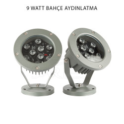 9 Watt IP66 Dış Mekan Bahçe Aydınlatma