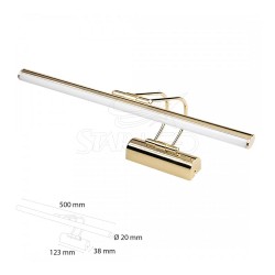Gold Kasa Ayna Üstü Kuğu LED Aplik 50 Cm