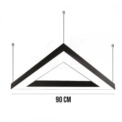 Üçgen Linear Aydınlatma 90x90x90 Cm 80 Watt